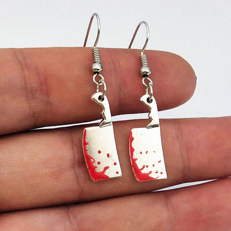 Punk Style Knife Earrings