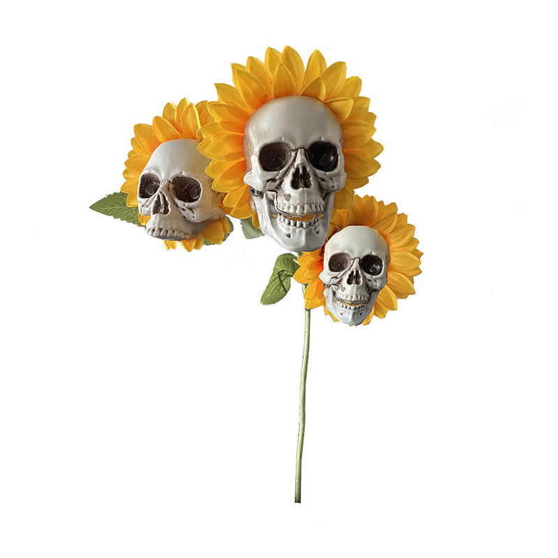 DIY Sunflower Skeletons Decor