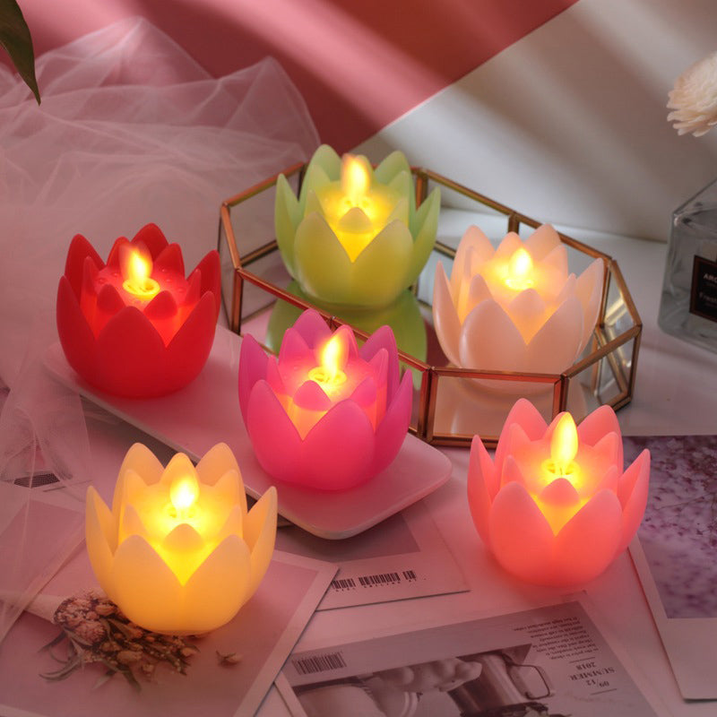 LED Lotus Electronic Candle