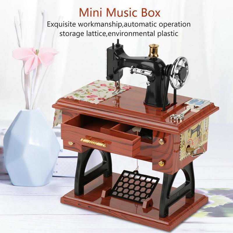 Mini Sewing Machine Music Box